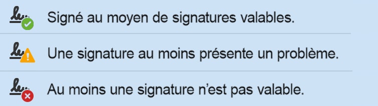messaggio di firma elettronica di acrobat