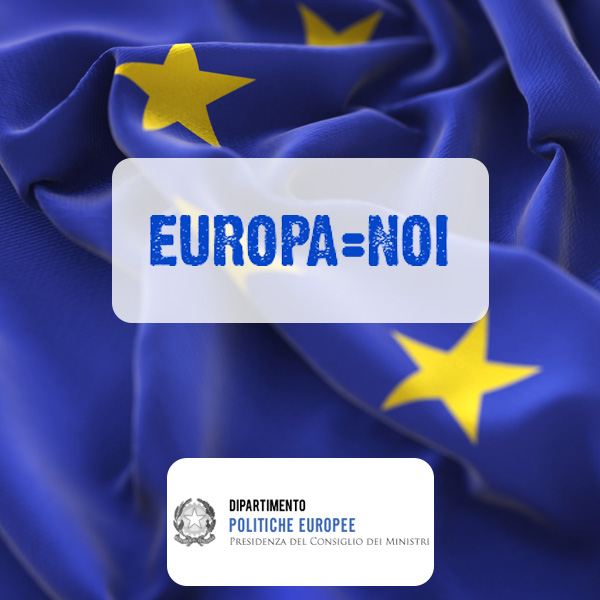 Europa=Noi, logo con bandiera UE.