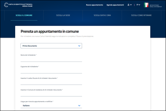 guida carta identità online screenshot 2