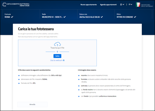 guida carta identità online screenshot 11