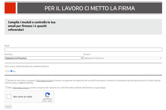 Tutorial firma online referendum CGIL - 2